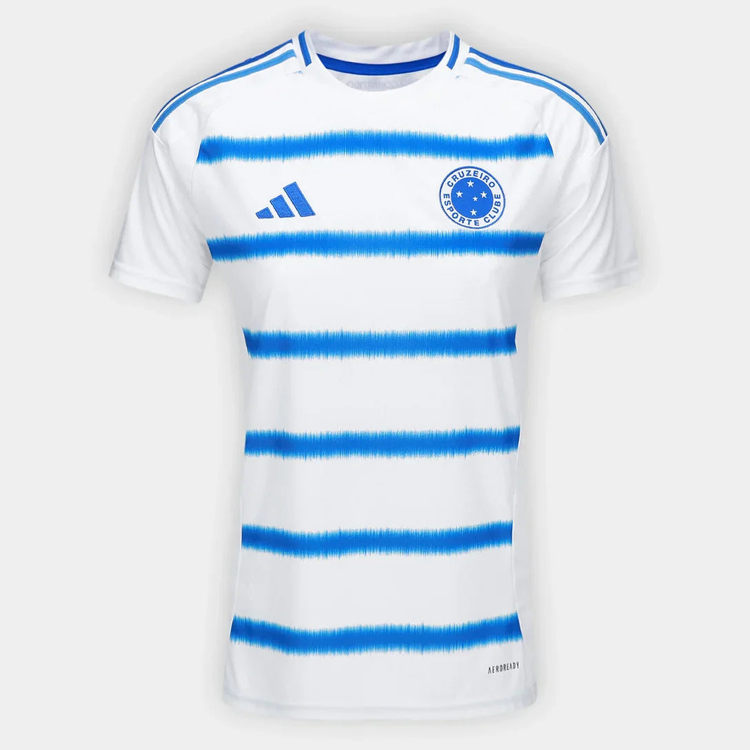 Camisa Cruzeiro II 25/26 Feminina - Branco+Azul