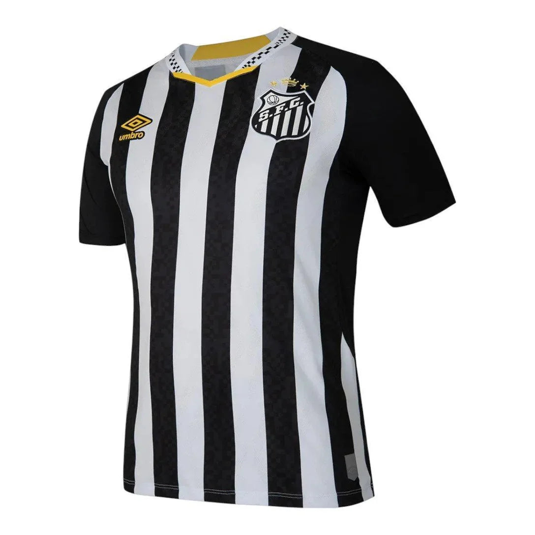 Camisa Umbro Santos II 25/26 Torcedor Neymar Nº10 Masculino - Branco+Preto
