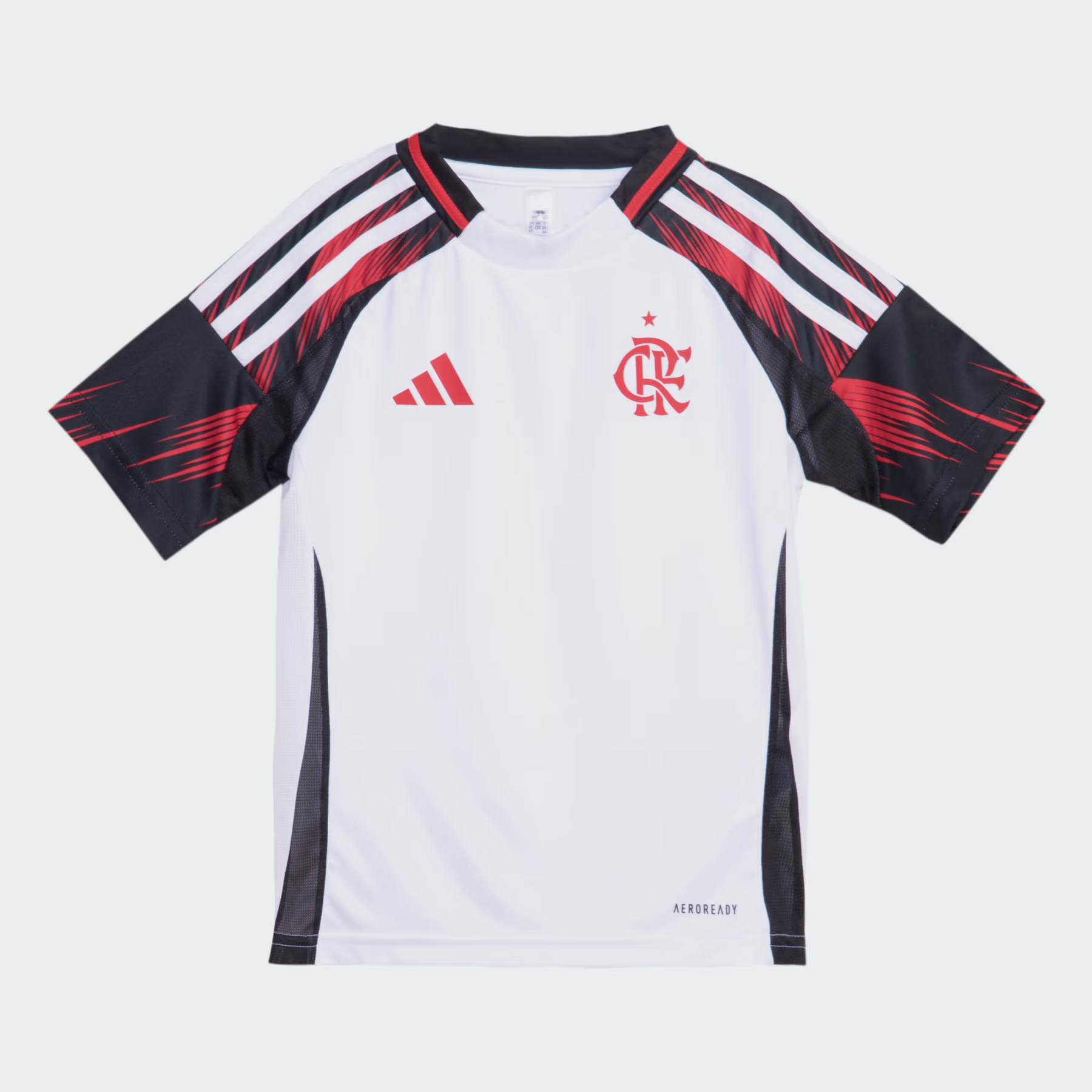 Kit Infantil Flamengo II 2025 s/n° Torcedor Adidas - Branco