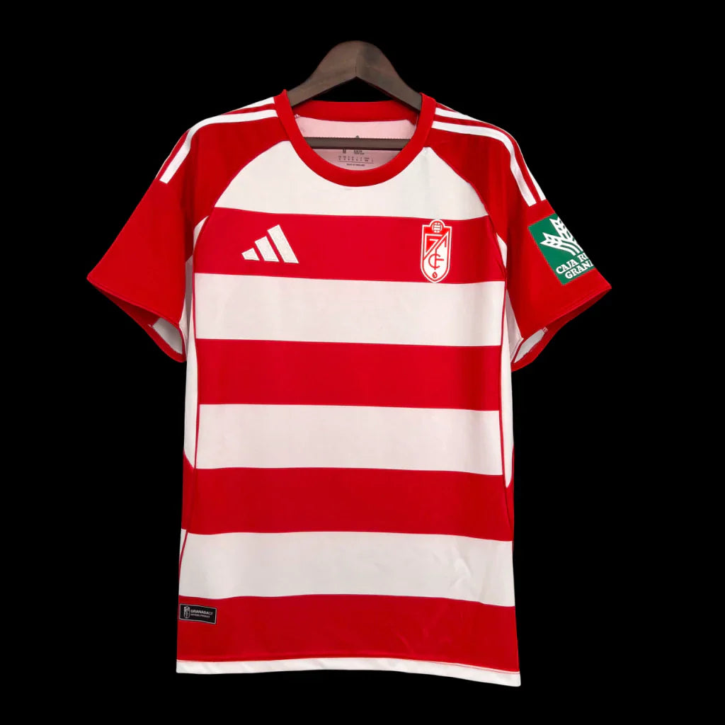Camisa Granada I 2025/26 Torcedor - Vermelho e Branco