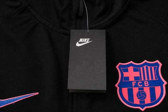 Conjunto Inverno Barcelona Preta e Roxa Nike - Com Fecho