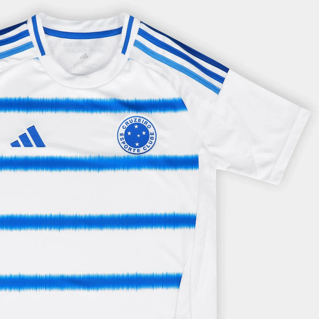 Camisa Cruzeiro II 25/26 Feminina - Branco+Azul